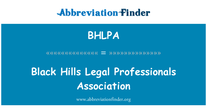 BHLPA: تپه های سیاه و سفید حرفه ای قانونی انجمن