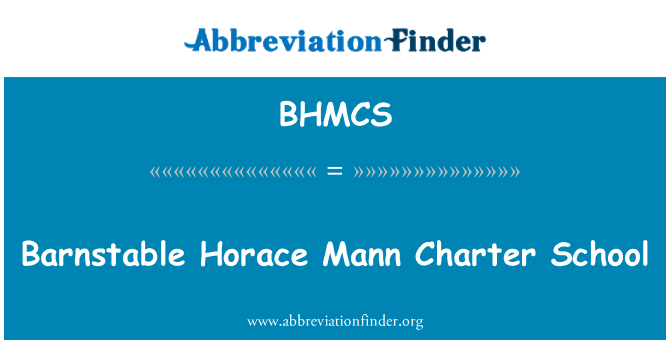 BHMCS: Barnstable Horace Mann Charter skolu