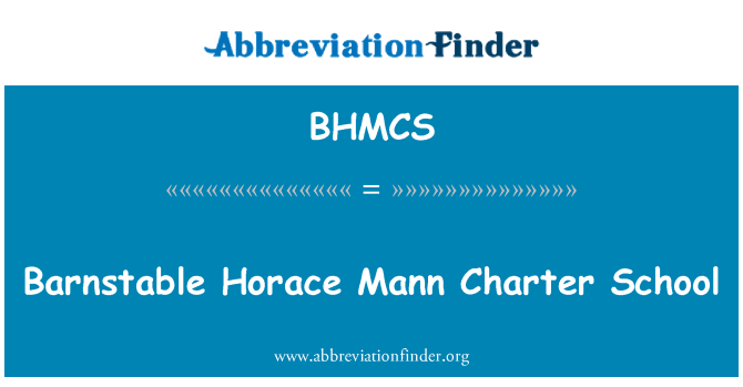 BHMCS: Barnstable Horace Mann Piagam Sekolah