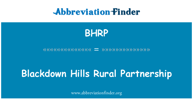 BHRP: Blackdown Hills maapiirkondade partnerlus