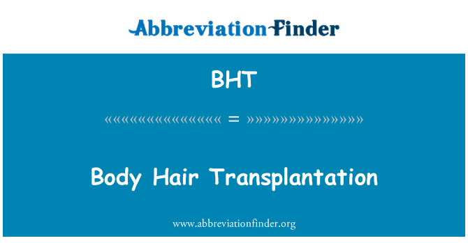 BHT: Kroppen hårtransplantation