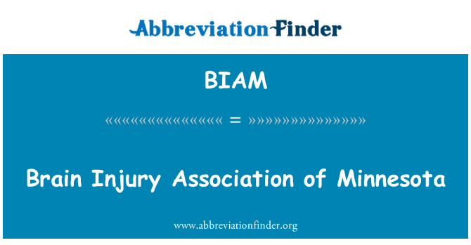 BIAM: دماغی چوٹ ایسوسی ایشن کے