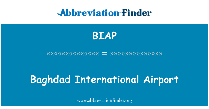 BIAP: Bagdad internasjonale lufthavn