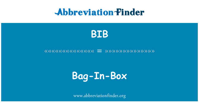 BIB: Bag-In-Box