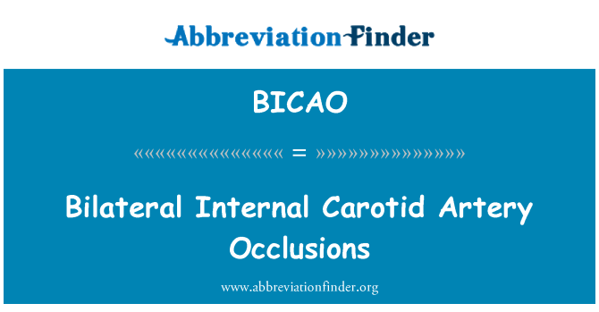 BICAO: Occlusions dua hala dalaman arteri karotid