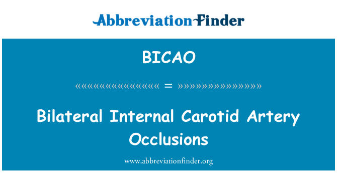 BICAO: Occlusions akò entèn awotid venn kè