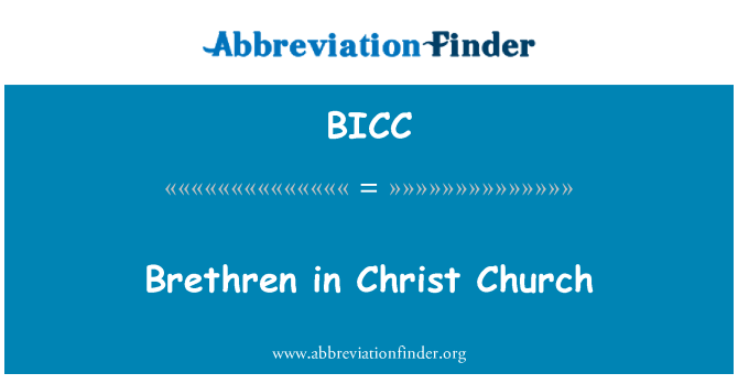 BICC: Brødre i Christ Church