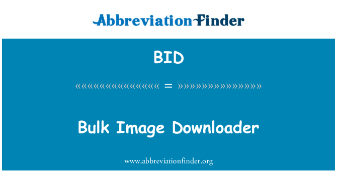 BID: Imaj en Téléchargement