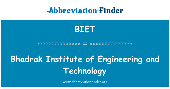 BIET: Vilmakanapeckiene instituto inžinerijos ir technologijų