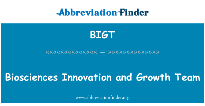 BIGT: Biosciences innovazione e crescita Team