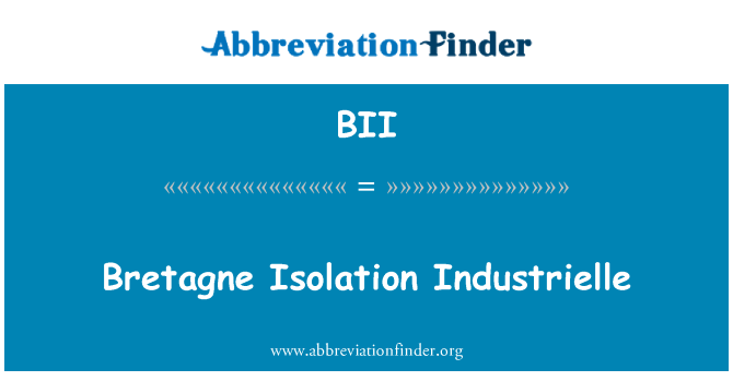 BII: Bretagne Isolation Industrielle