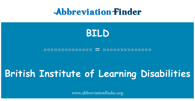 BILD: British Institute of Learning Disabilities