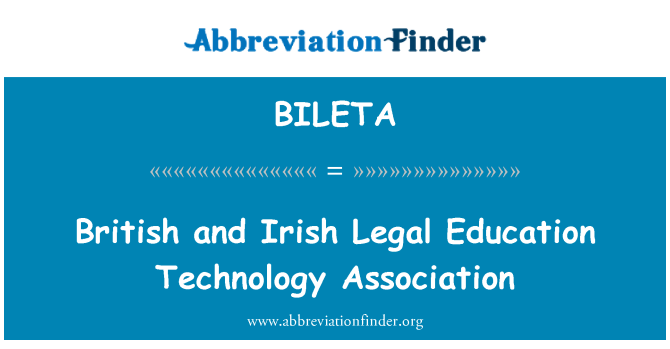 BILETA: Британски и ирландски юридическо образование технологии асоциация
