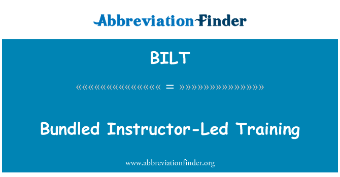BILT: Fourni antrènman te dirije pa Instructeur