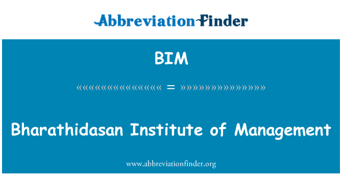 BIM: معهد الإدارة بهاراثيداسان