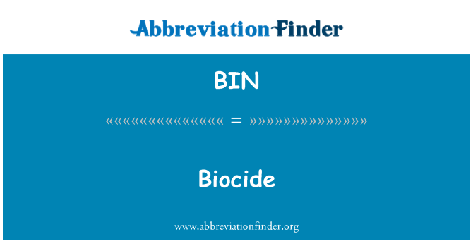 BIN: Biocida