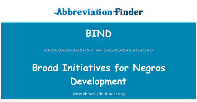 BIND: Lè inisyativ pou le developman Negros