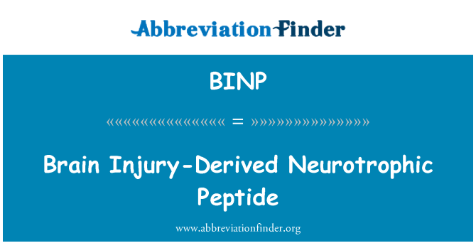BINP: Blesi (n)-Dérivé Neurotrophic Peptide nan sèvo
