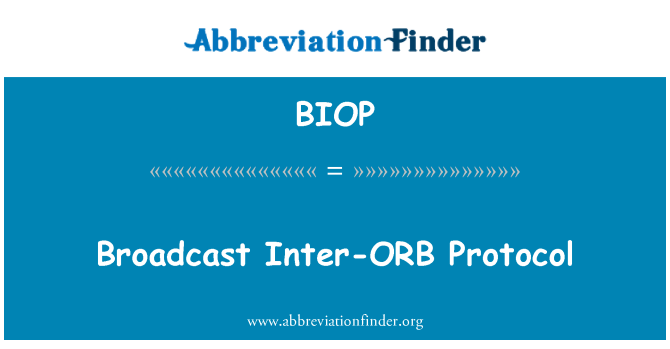 BIOP: Difusió Protocol Inter-ORBE