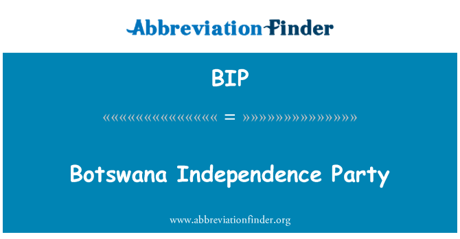 BIP: Petrecere de independenţă Botswana