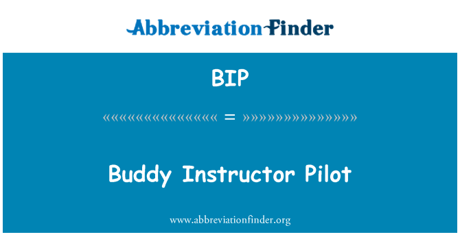BIP: Bon zanmi Instructeur pilòt