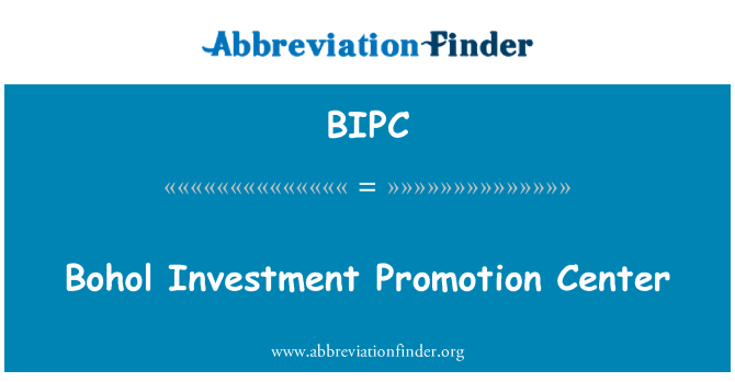 BIPC: Bohol निवेश संवर्धन केंद्र