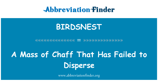 BIRDSNEST: Massa ta ' tfur li naqset li tferrex