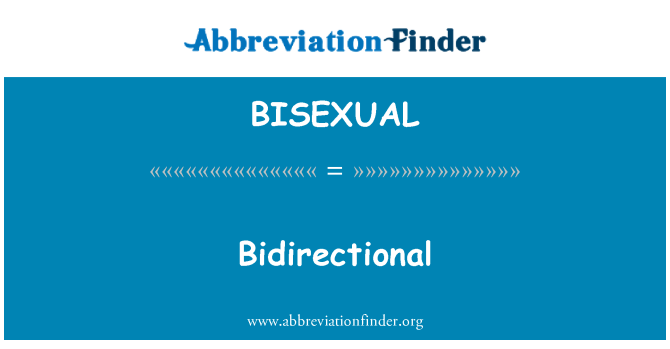 BISEXUAL: Двонаправленого письма