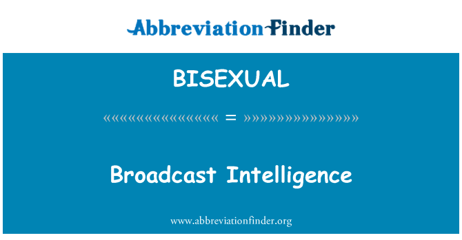 BISEXUAL: Disiarkan perisikan