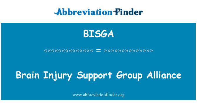 BISGA: Skupina podpira poškodbe možganov zavezništva