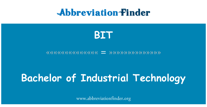 BIT: Bachelor-ipari technológia