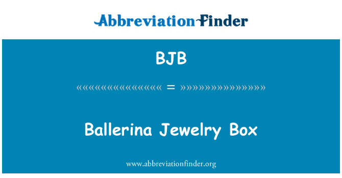 BJB: Ballerina Jewelry Box