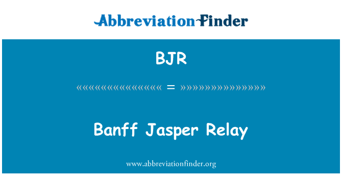 BJR: Banff Jasper relės