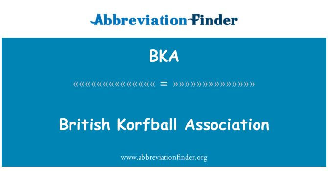 BKA: Associazione britannica di Korfball