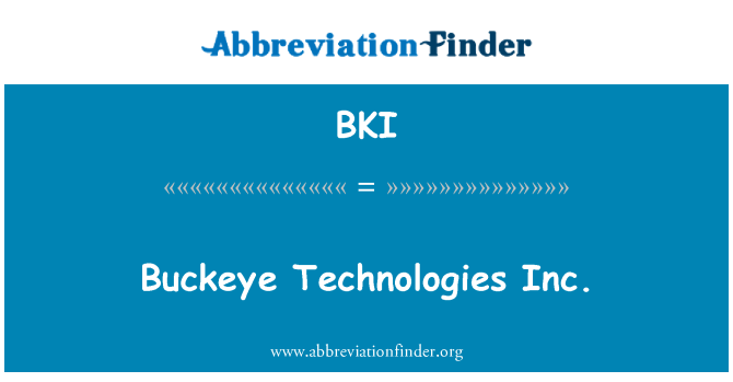 BKI: Buckeye technolegau inc.