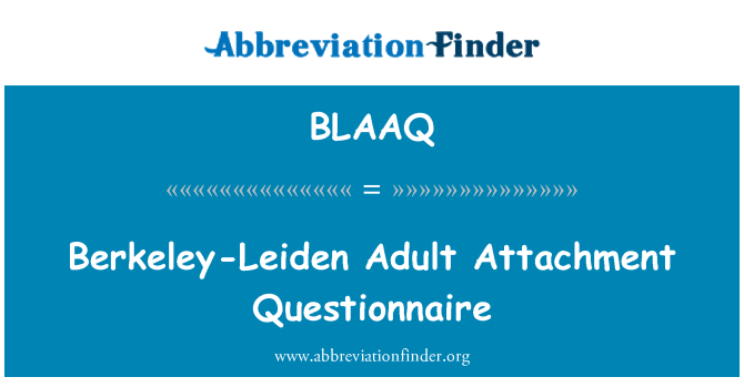 BLAAQ: Questionnaire granmoun atachman Berkeley-Leiden