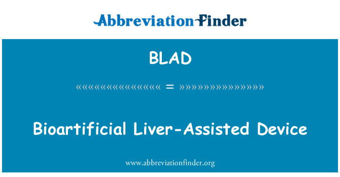 BLAD: Bioartificial lever-assisteret enhed