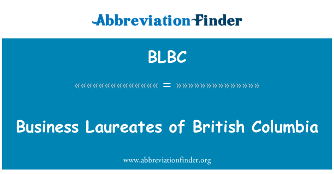BLBC: Verslo laureatai British Columbia