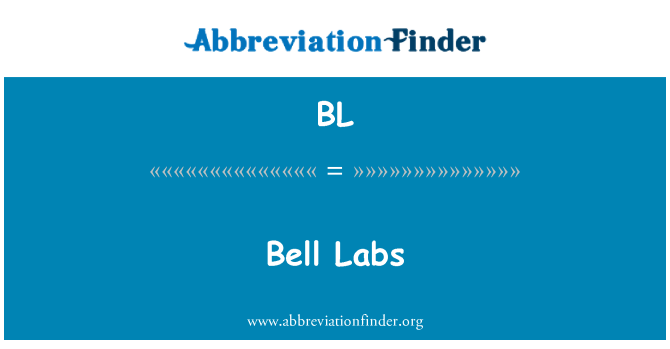 BL: Bell Labs