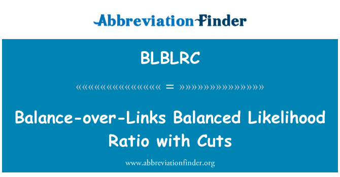 BLBLRC: Proporzjon ta ' bilanċ-over-Links probabbiltà bilanċjat b ' qatgħat