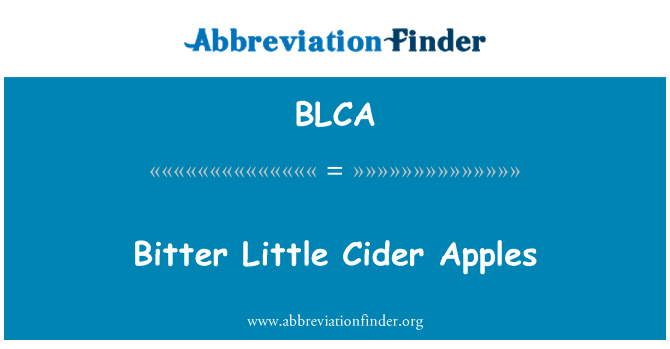 BLCA: Đắng ít Cider táo