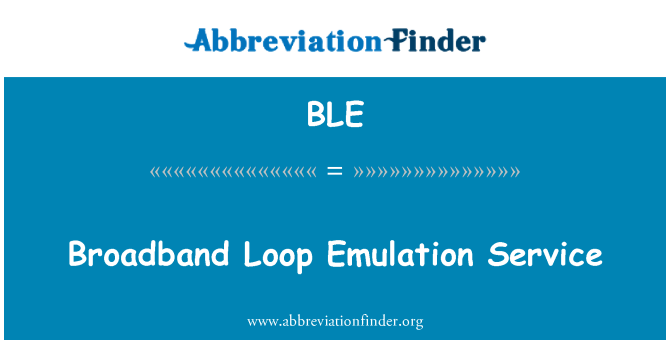 BLE: Sèvis Émulation Boucle à