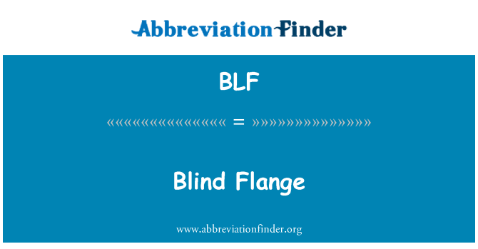 BLF: Blind flens
