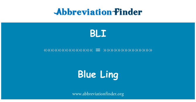BLI: Ble Ling