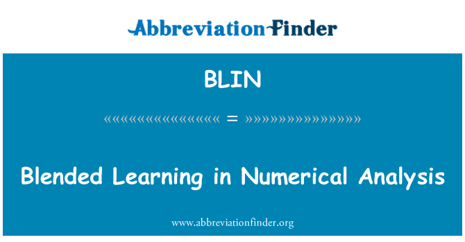 BLIN: Blended Learning skaitliskā analīze