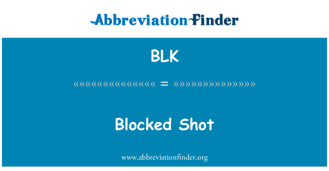 BLK: Blokiranih metak