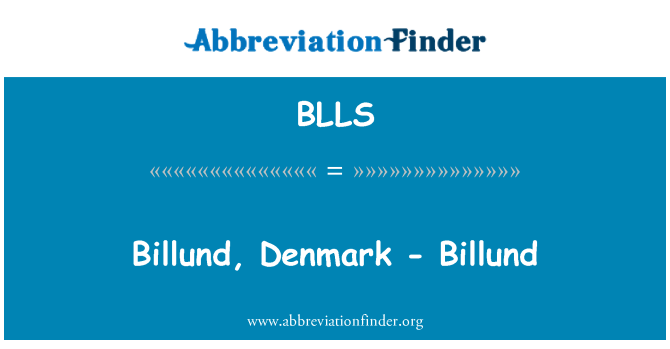 BLLS: Billund, Tanska - Billund