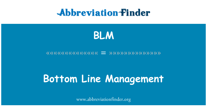 BLM: Linia de fund Management