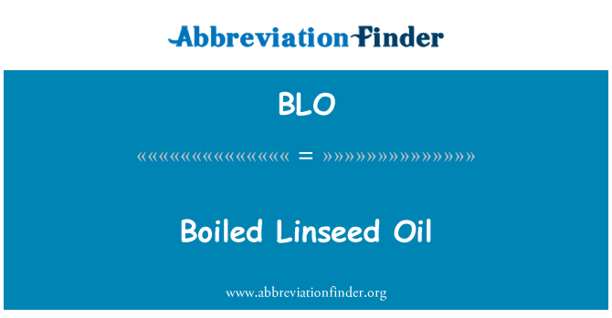BLO: Bouyi Linseed lwil