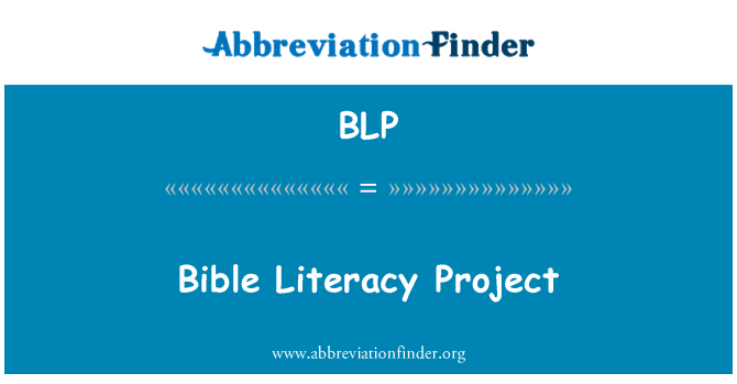 BLP: Biblia írástudás projekt